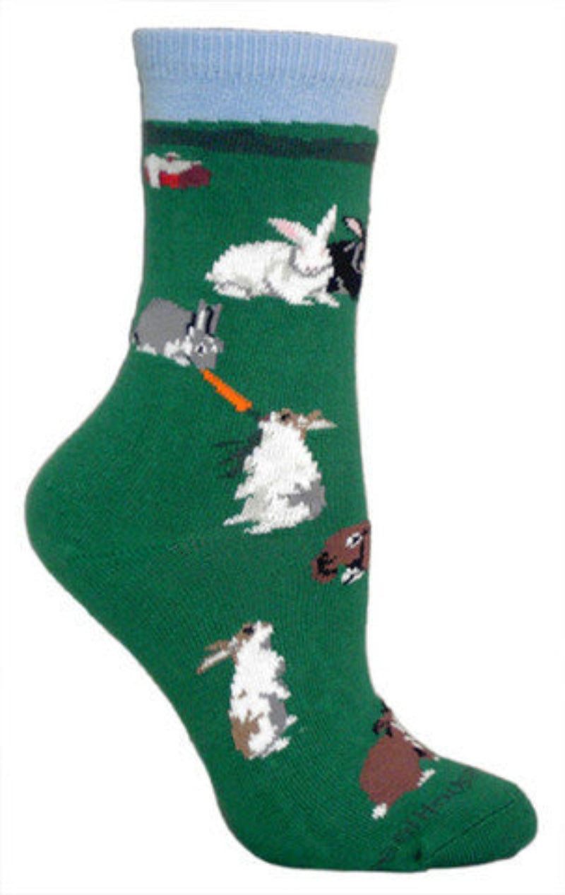 Bunny Farm has a Barn in the background and Sky Blue for the Cuff. The Rest is Dark Green with a lot of different Bunny species hopping around on the grass.