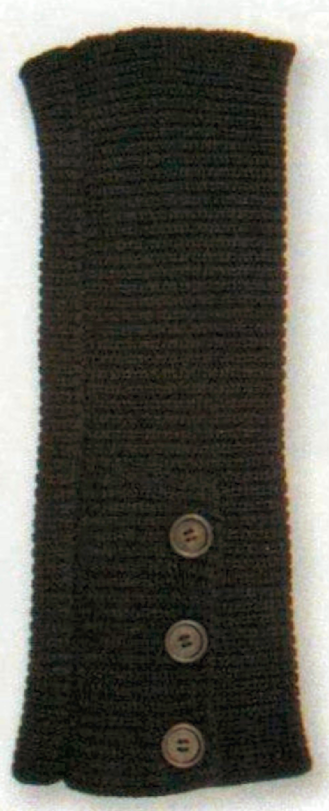 Black Leg Warmer with 3 working Buttons to open over shoes