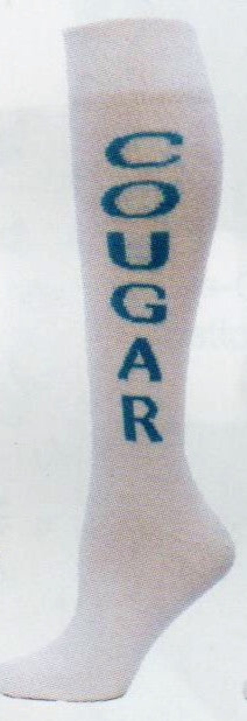 One Word can say it all! "Cougar" in Turquoise on a White background could wake up a few people out there!