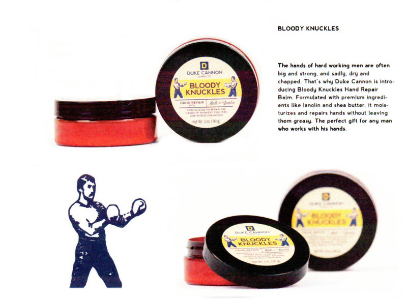 Bloody Knuckles Ad Sign  